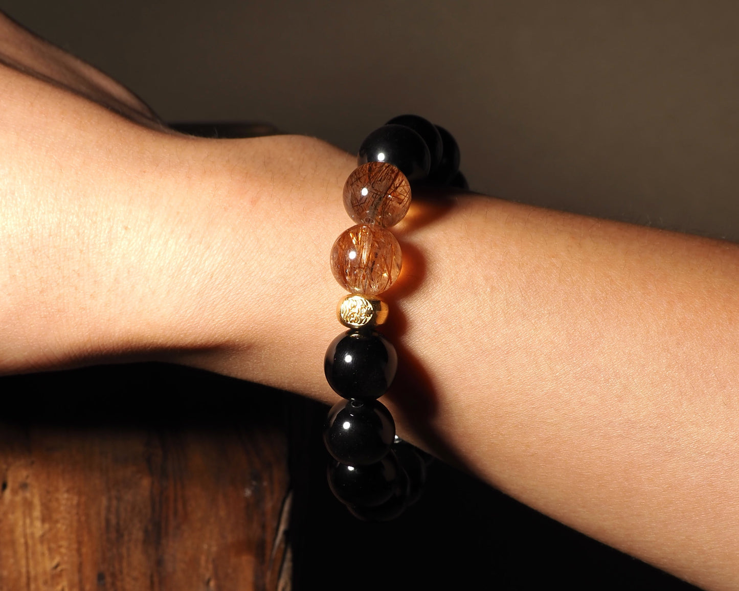 黑曜石超七手串 |彈力繩設計