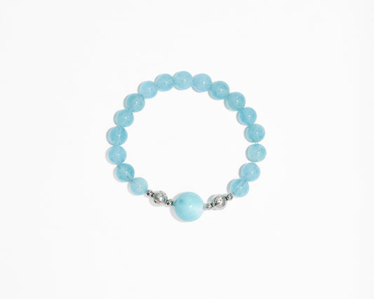 NAMKHA 天空｜海紋石x海藍寶 ｜磁扣設計