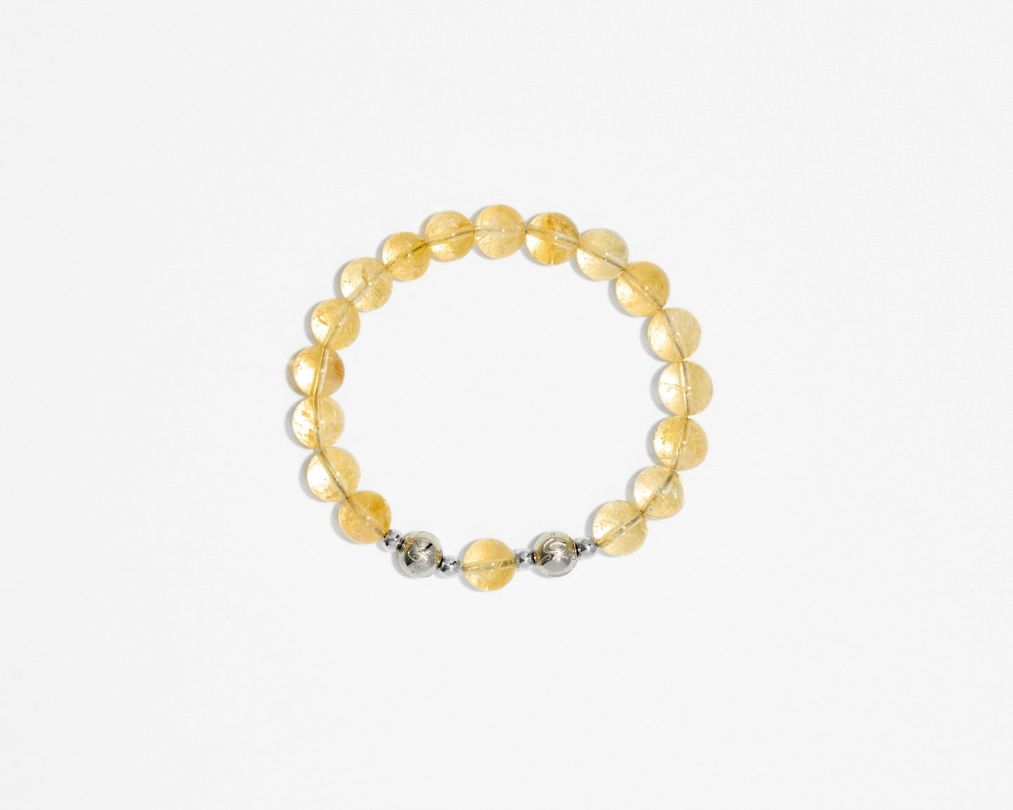 黃水晶素串｜磁扣設計