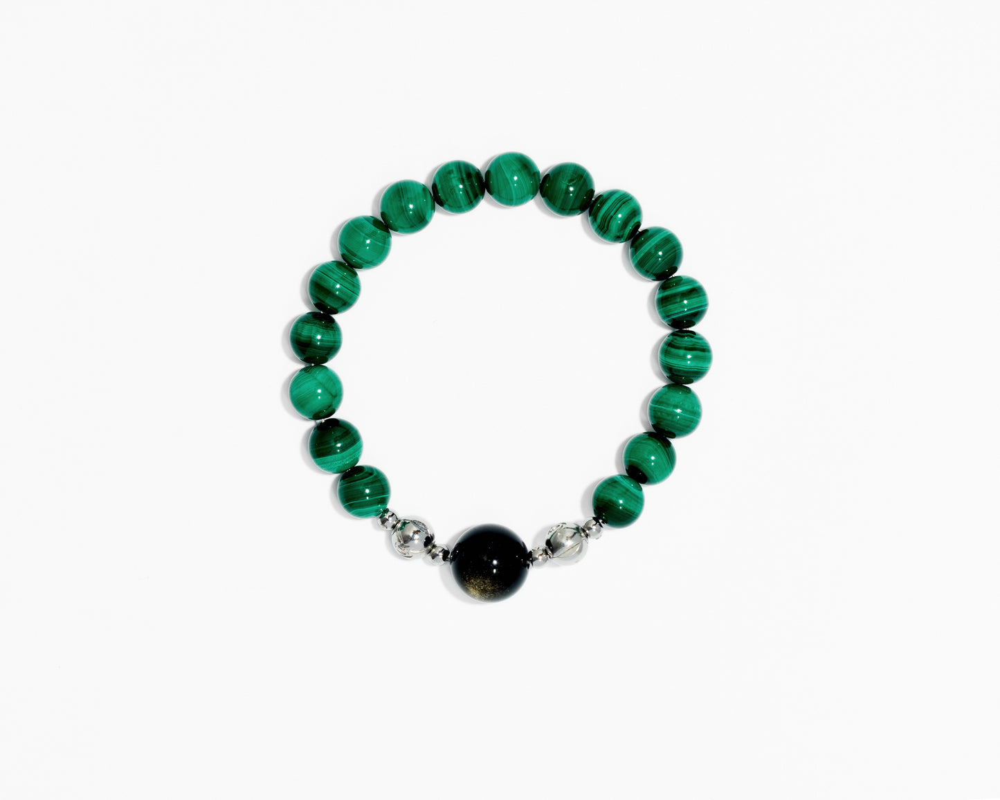 CHU（水）｜金曜石x孔雀石 ｜磁扣設計