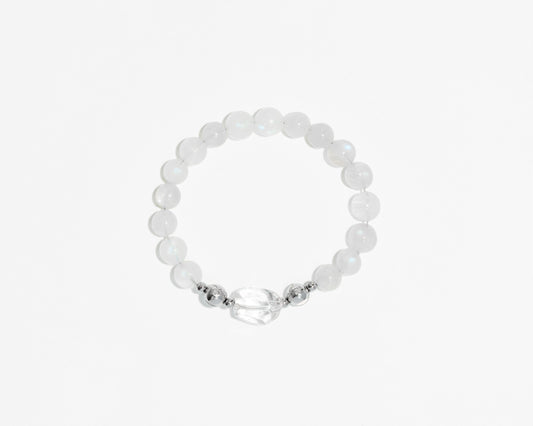 RLUNG（風）｜白水晶x藍月光 ｜磁扣設計