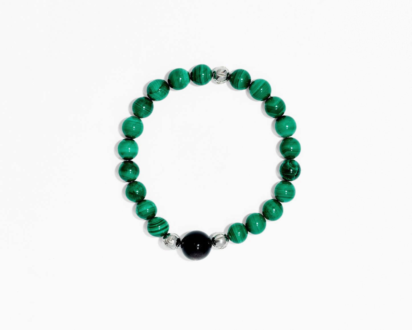 CHU（水）｜金曜石x孔雀石 ｜彈力繩設計