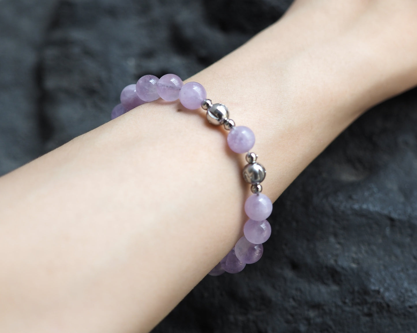 薰衣草紫玉手鍊 ｜磁扣設計