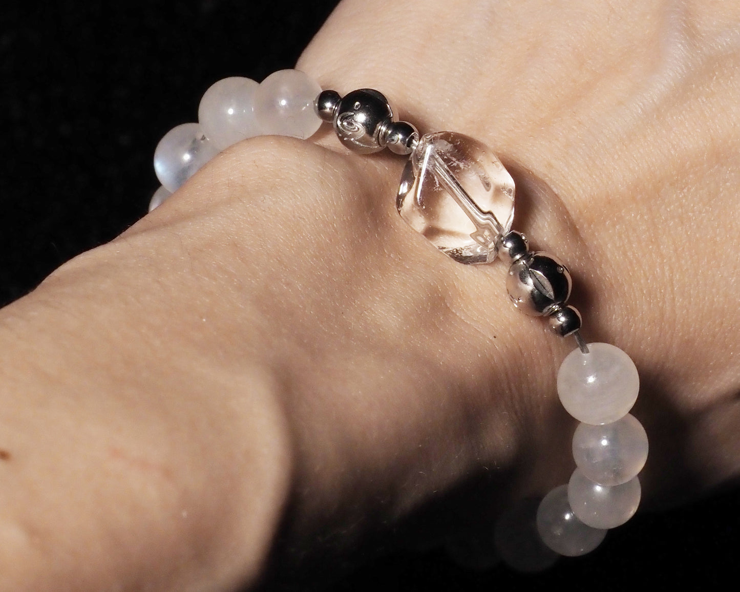 RLUNG（風）｜白水晶x藍月光 ｜磁扣設計